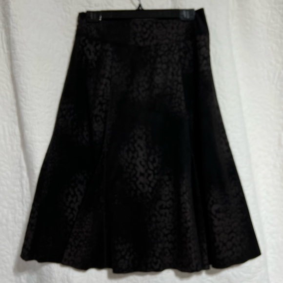 BELLISSIMA Leopard Print Faux Suede Midi Western Full Skirt, Size 6, -#328 - Picture 3 of 12